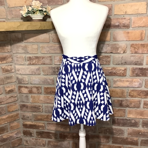 Everly Dresses & Skirts - EVERLY Geometric Pattern Circle & Skater Skirt 104